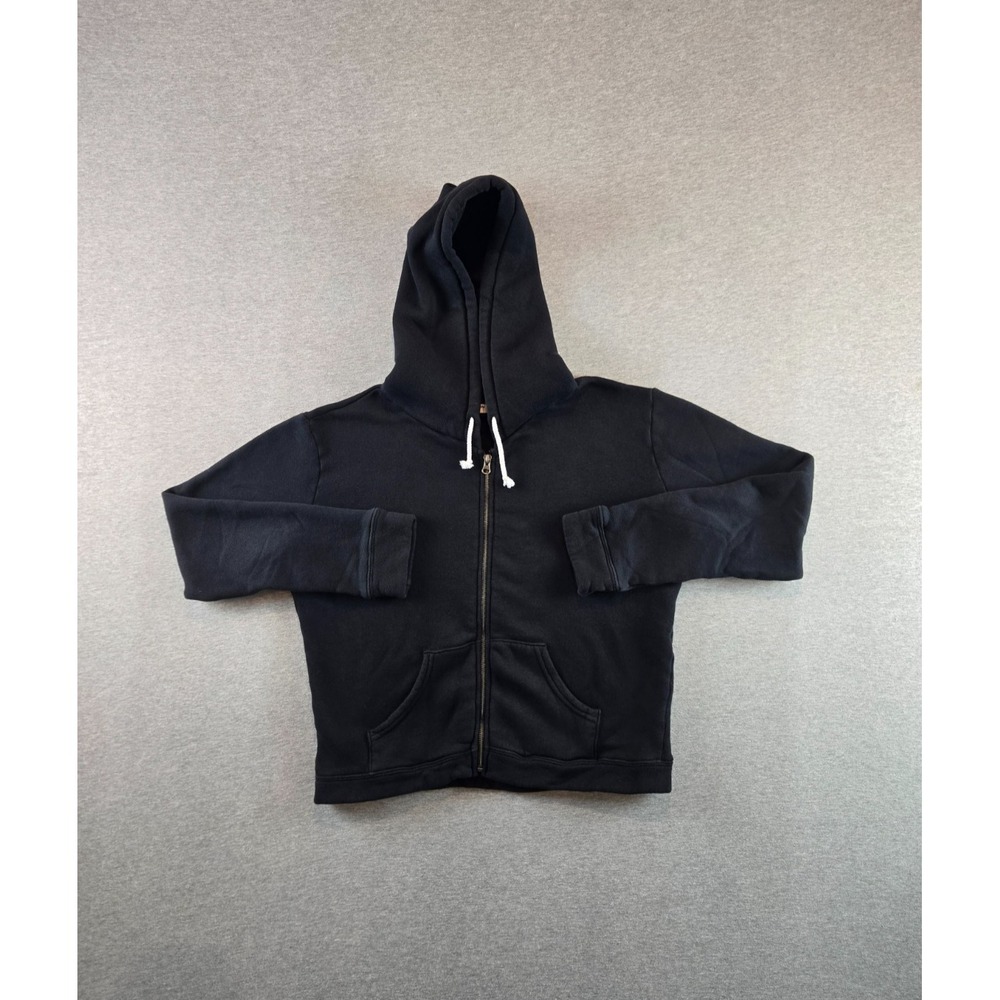 Perfect White Tee Women Hoodie Womens Medium Black Cotton Boxy Drawstring PWT